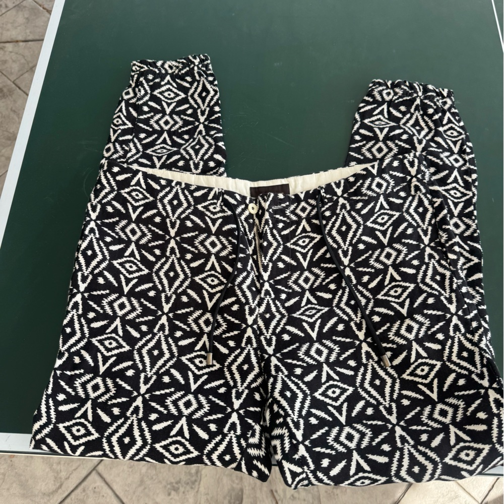 Zara Black and White Patterned Men’s Pants